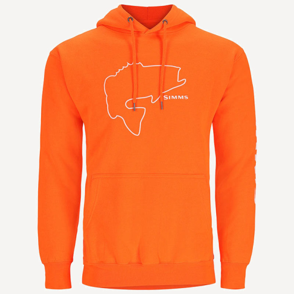 Толстовка Simms Bass Outline Hoody (Мужской; L; Neon Orange)